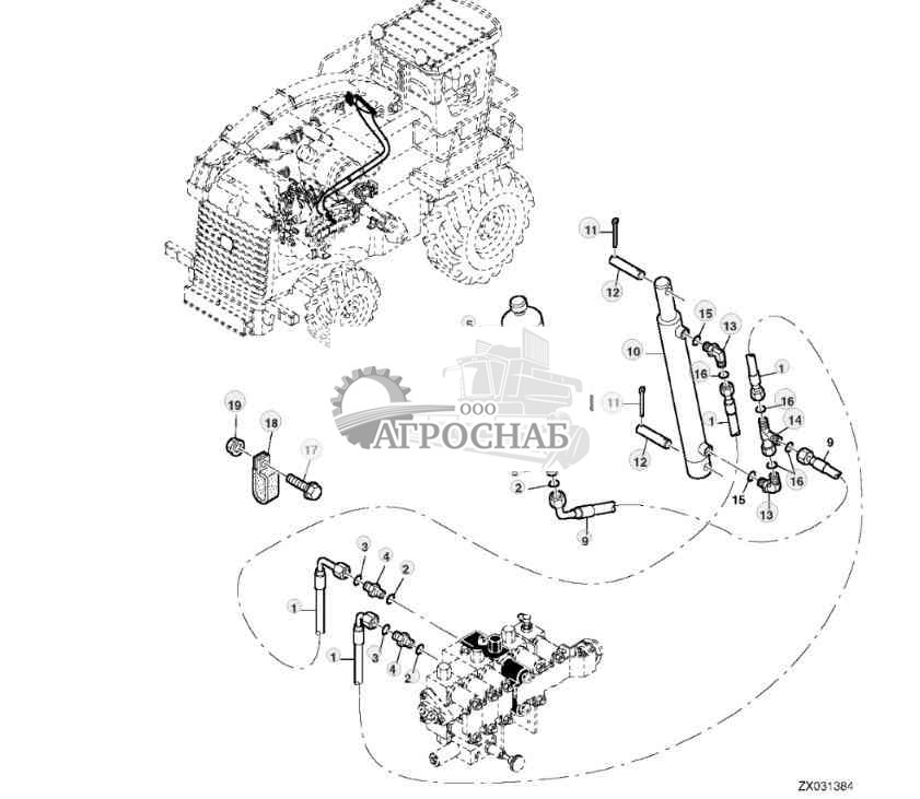 HYDRAULIC HOSES, ACCUMULATOR AND HYDRAULIC CYLINDER 